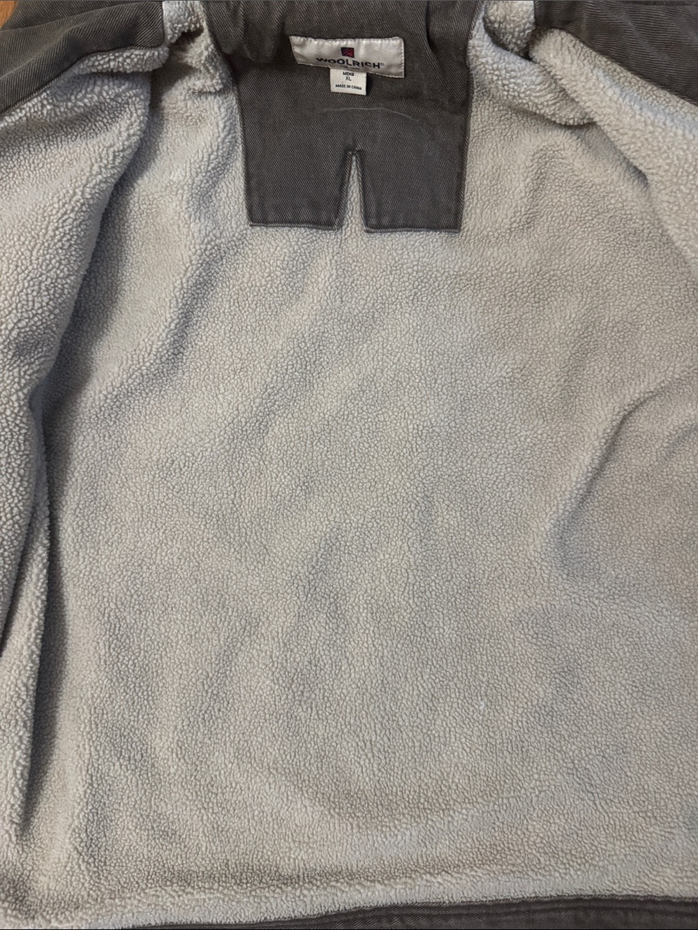 Y2K Woolrich Saddle Sherpa Lined Canvas Jacket Mens XL Brown Workwear Ranch Coat - Picture 10 of 13